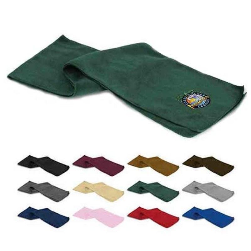 Wholesale Embroidered Fleece Scarf (9&quot; x 60&quot;)-[FP-29960E]