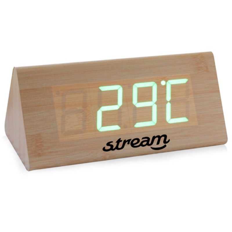 Wholesale Triangle Wooden Digital Clock