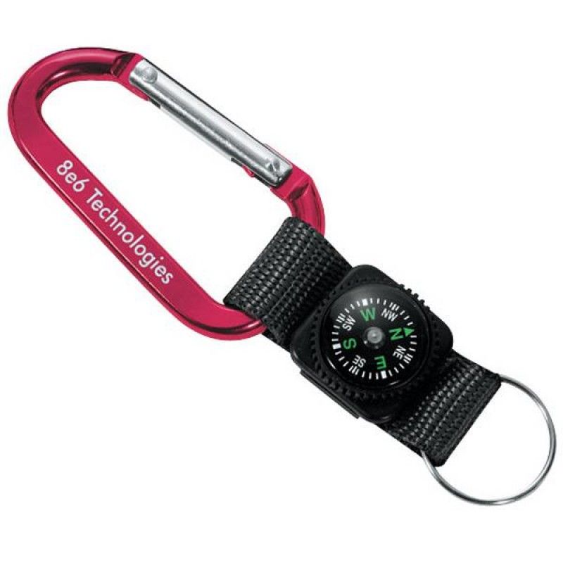 Wholesale 70mm Carabiner w/Compass-[LM-28021]