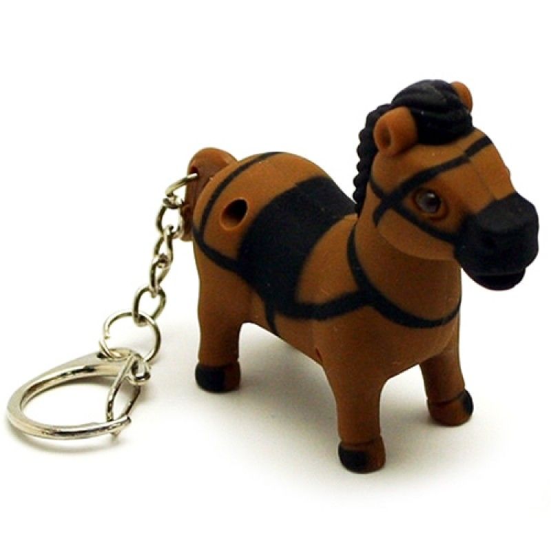 Wholesale Pony Horse Shaped Light Keychain