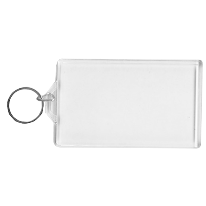 Wholesale BLANK - Snap-In Business Card Flat Key Tag-[BW-27072]