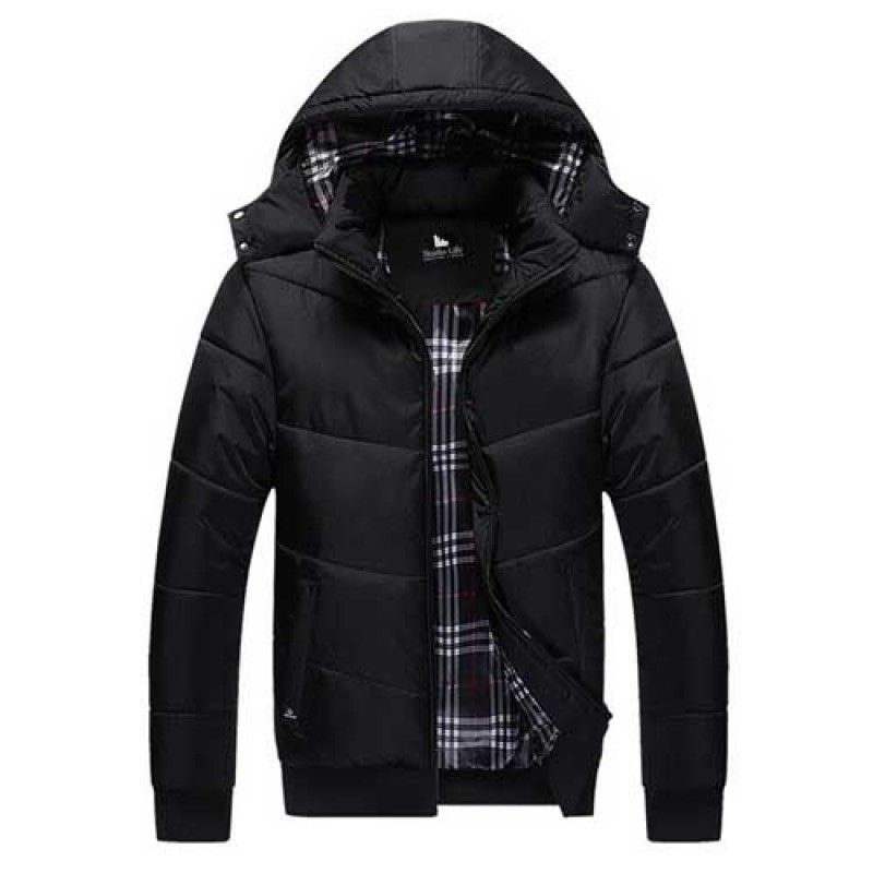 Wholesale Thermal Plus Size Mens Jacket with Winter Hat