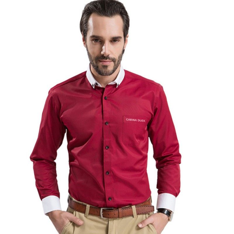 Wholesale White Collar Mens Big Size Shirts