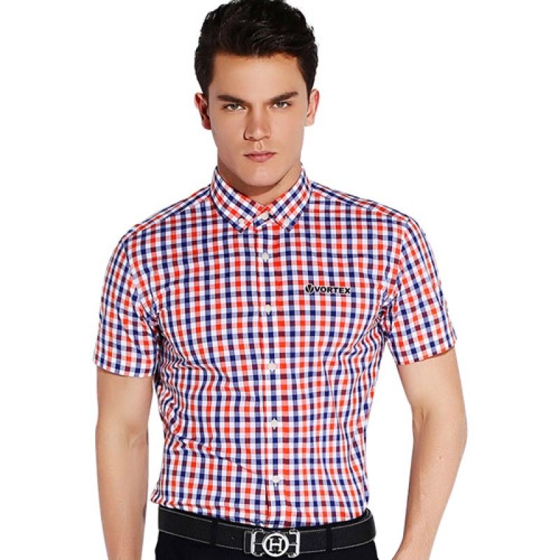 Wholesale Lightweight Short Sleeve Plaid Striped Shirts