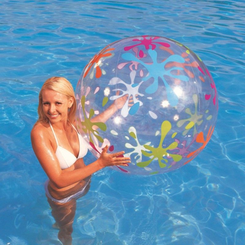 Wholesale Inflatable Transparent Printed Kids and Adult Beach Ball