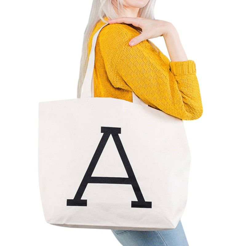 Wholesale Zippered Closure Cotton Canvas Tote Bag