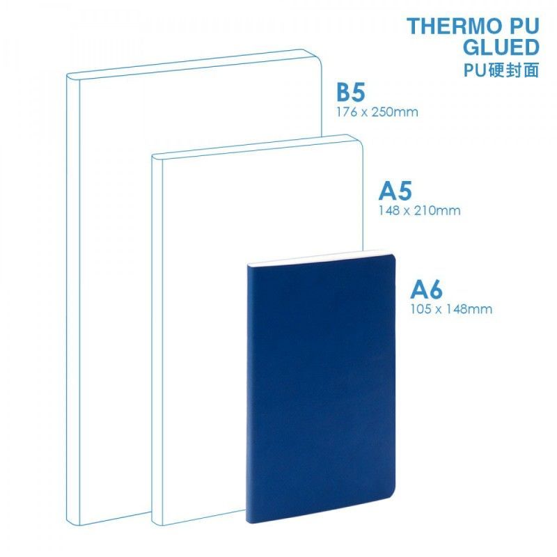 Wholesale PU A6 Soft Cover (glued) Notebook