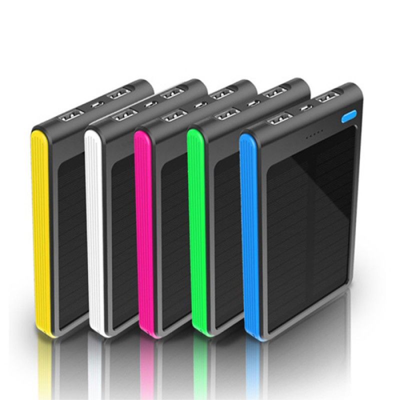 Wholesale 6000mAh Dual USB Solar Power Bank