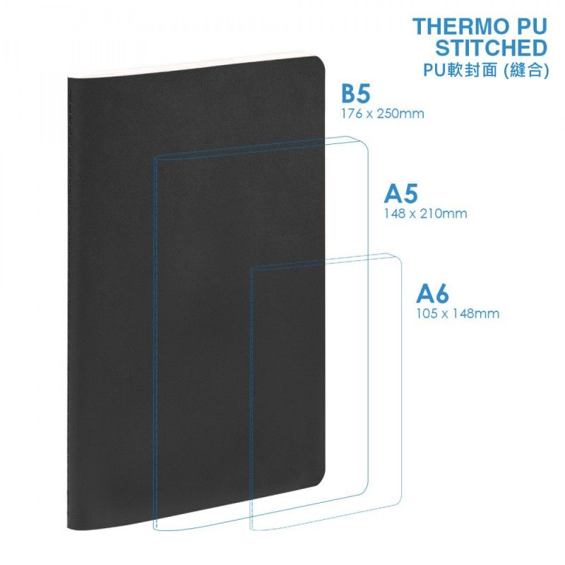 Wholesale PU B5 Soft Cover (stitched) Notebook