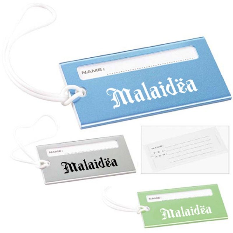 Wholesale Bright Metallic Luggage Tag