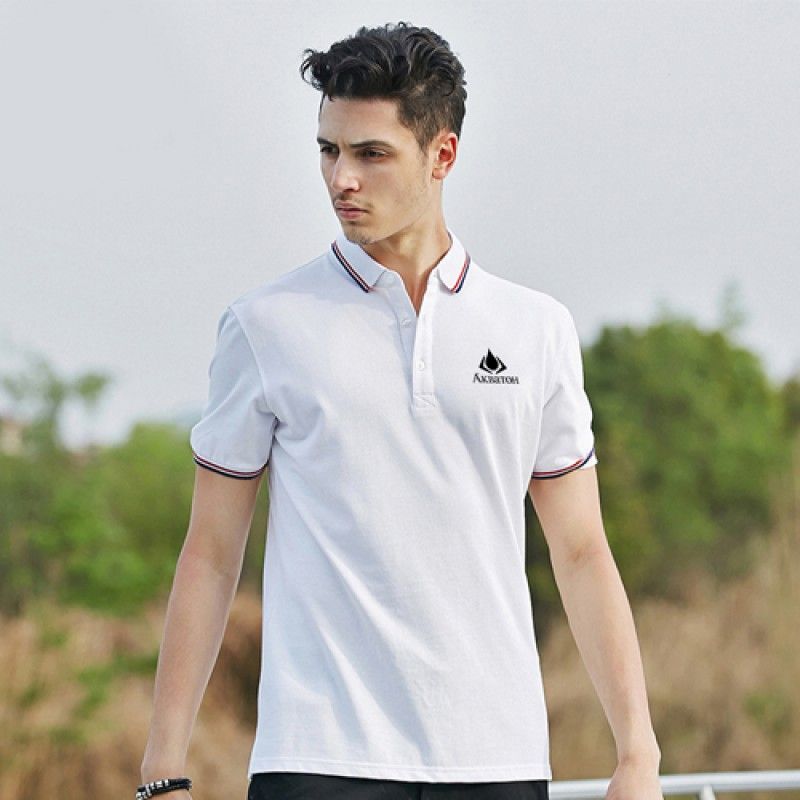 Wholesale Mens Ribbed Collar Polo Shirt