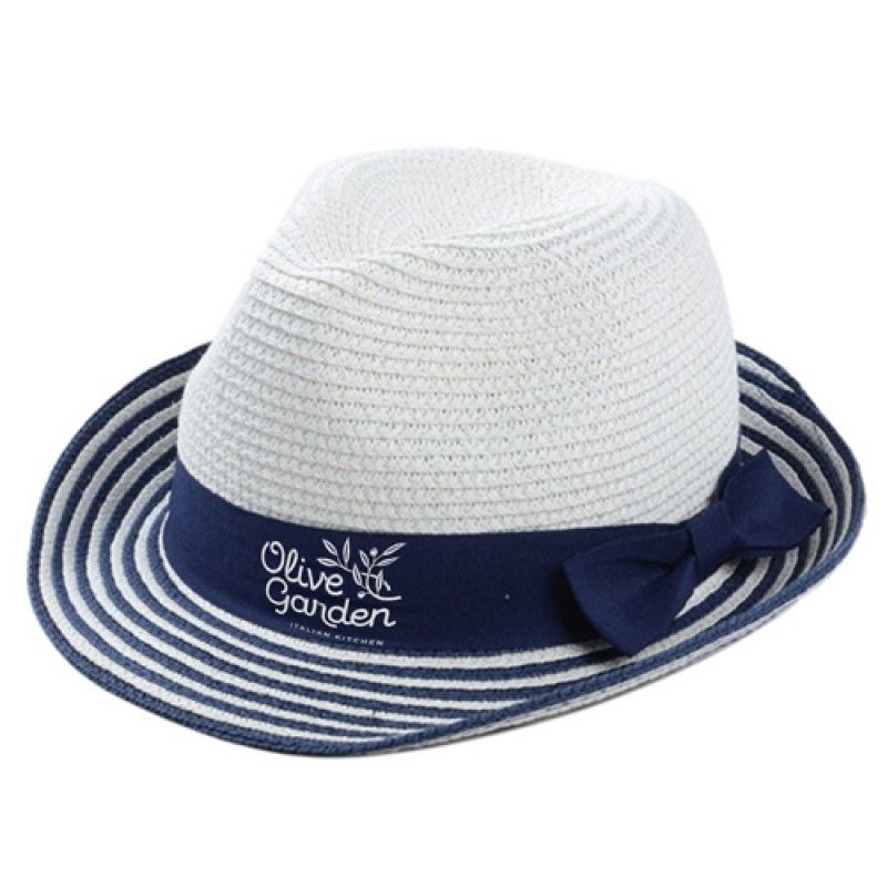 Wholesale Striped Women Straw Hat