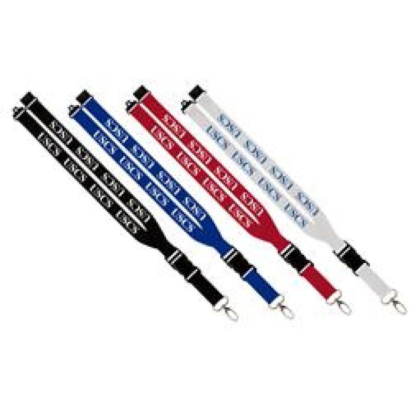 1" Wide Conference Lanyard On Sale - Breakaway Custom Polyester Lanyards with Detachable Buckle and Clip