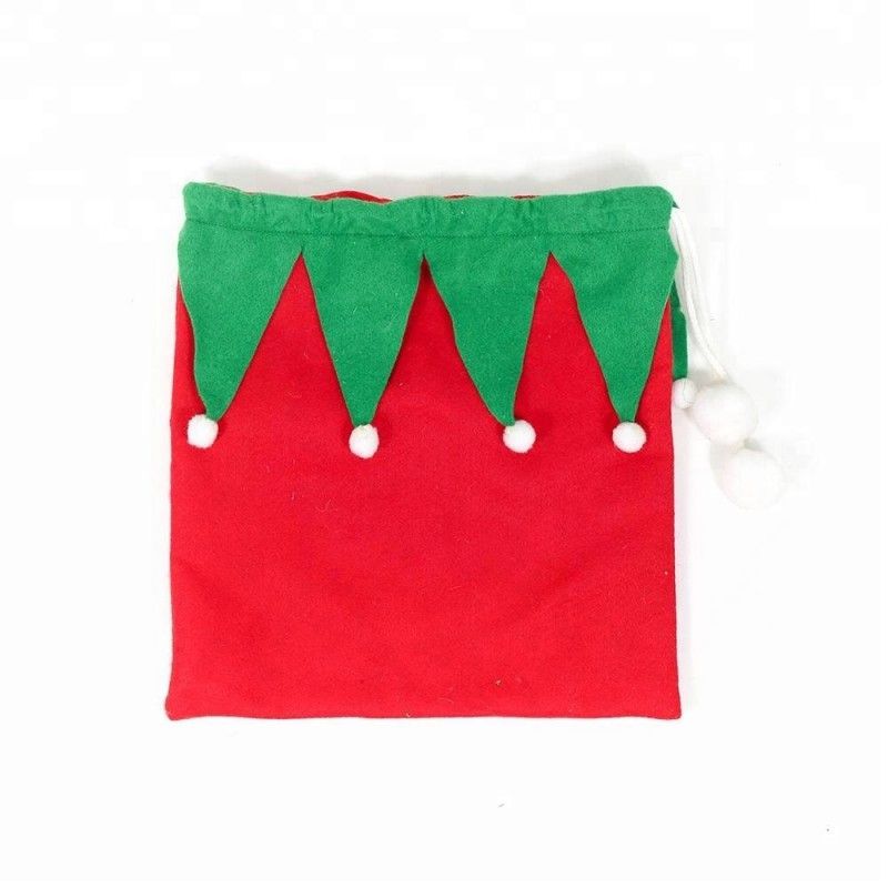 Holiday wholesale christmas santa sacks felt gift bags