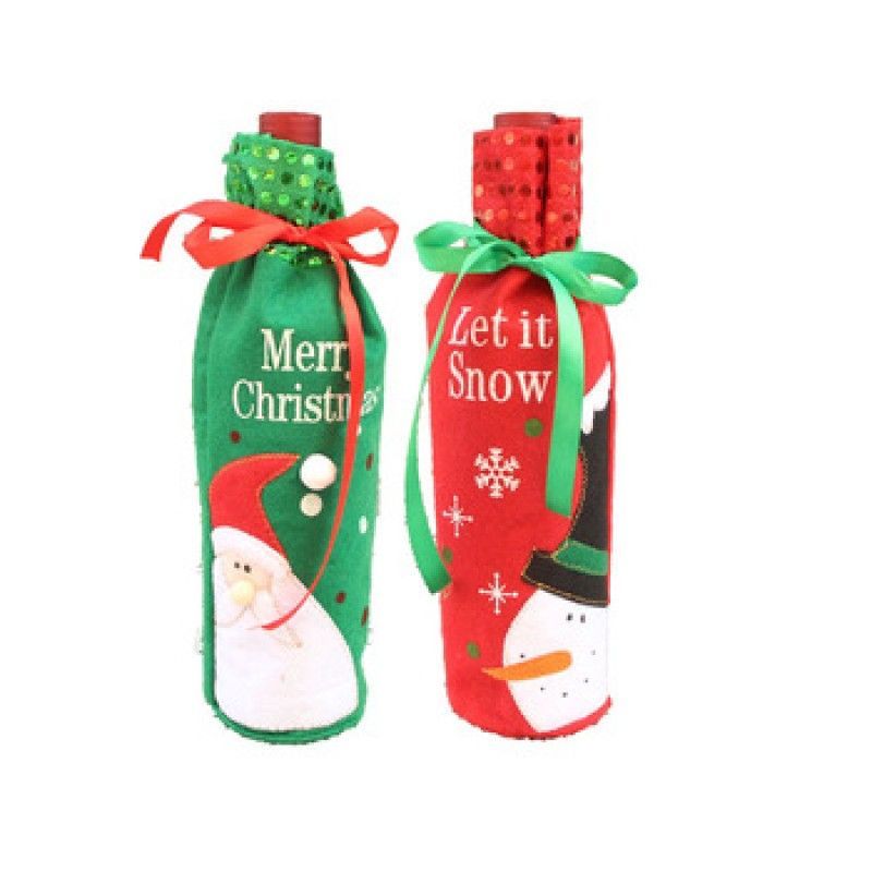 christmas shining wine bottle cover unique trendy gift