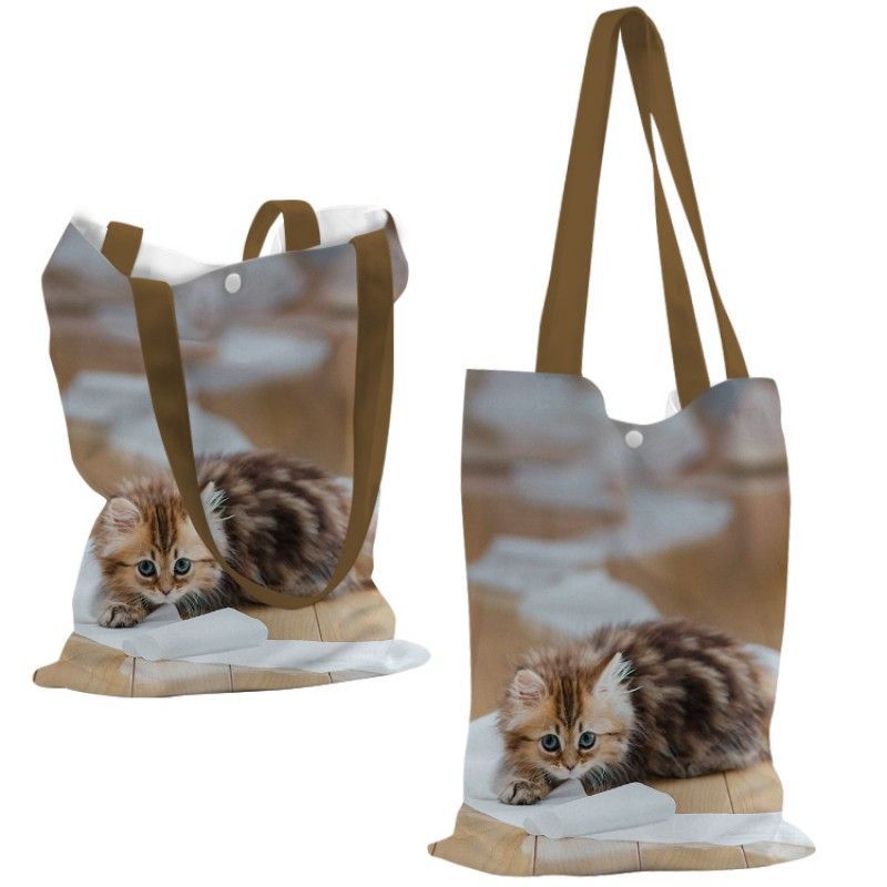 Special custom made easy matching summer tote bag with images 