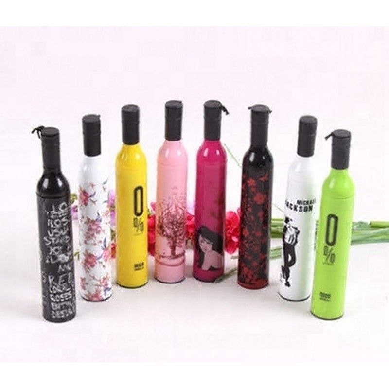 Promotional Colourful Outdoor Wine Bottle Umbrella with Custom Logo