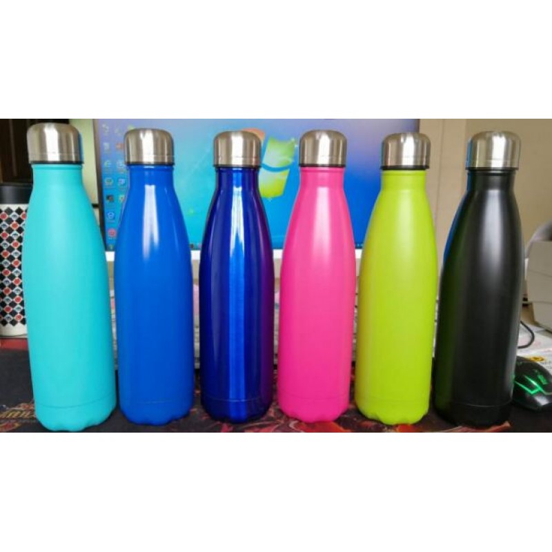 coke bottle 304 stainless steel vacuum water bottle 500ml large capacity