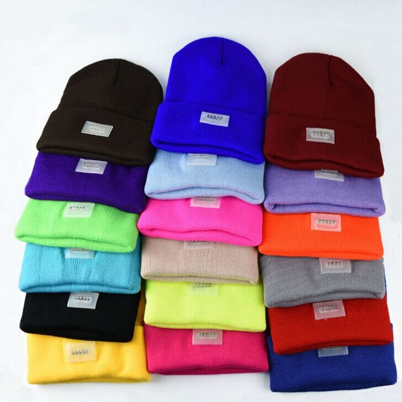 100% Acrylic Knitting led light beanie hat 