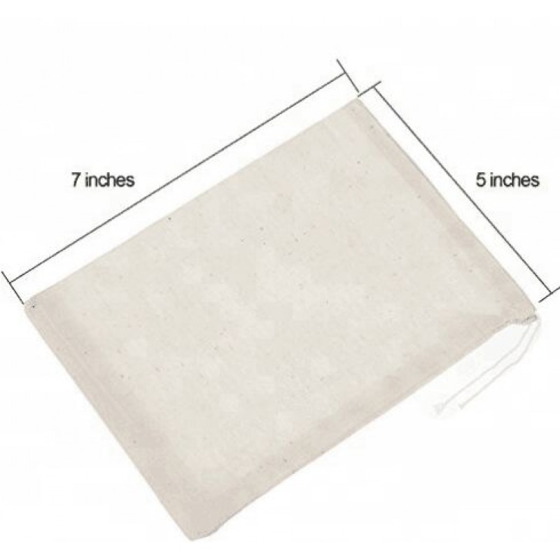 Cotton Muslin Bags Drawstring Bags