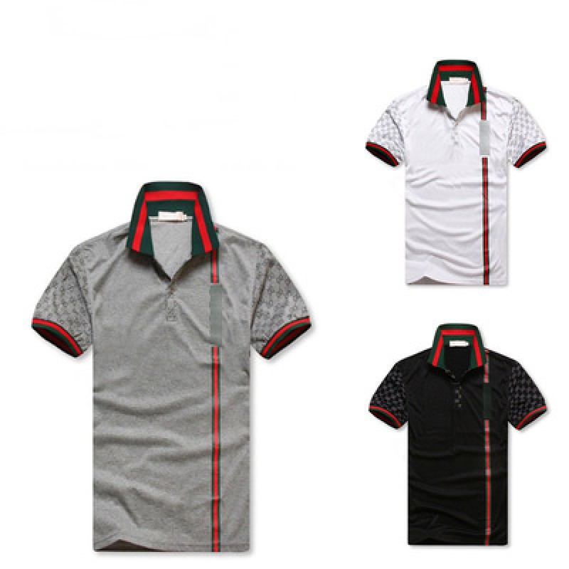 Men's polo shirts with short sleeves and lapels