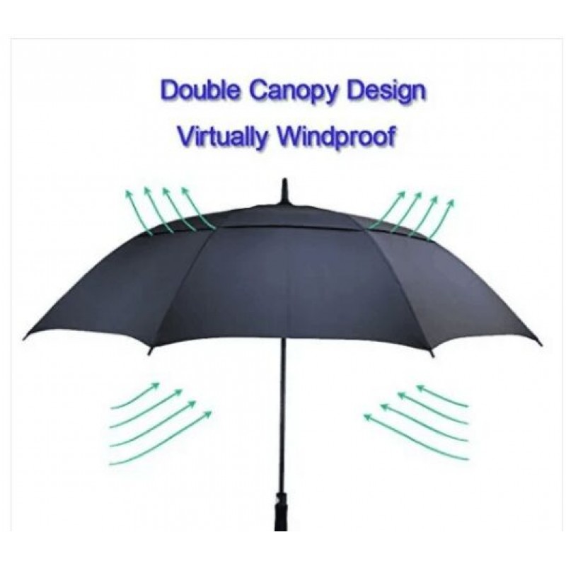 Double Canopy Windproof Golf Umbrella 