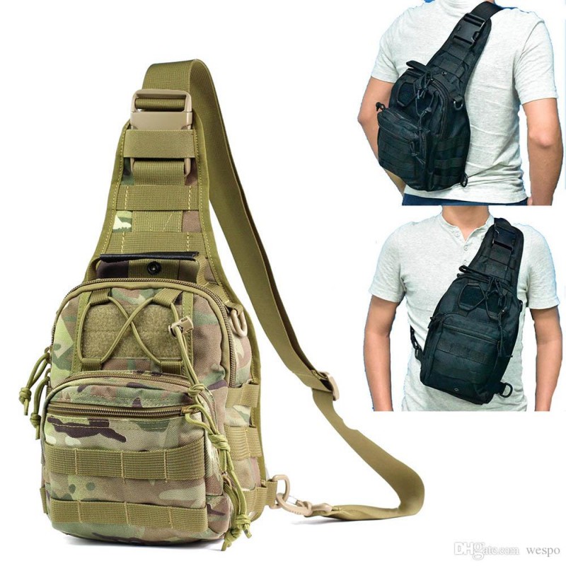 Tactical sling shoulder backpack sports bag