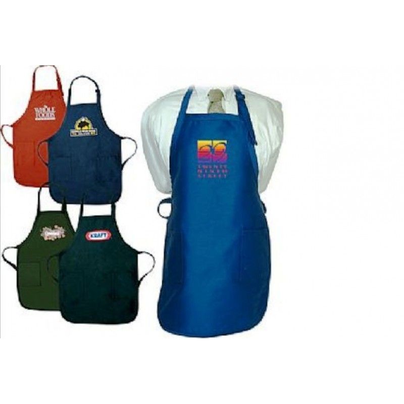 Apron with Pockets In Dark Colors - 7.5 oz.