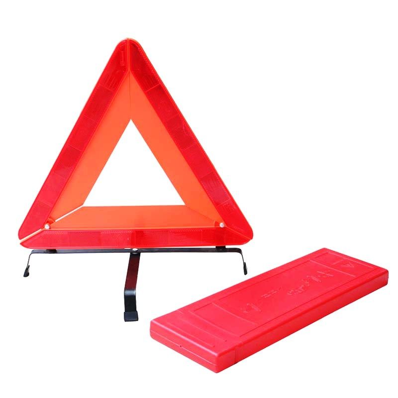 Folding Reflector Plastic Warming Triangle in Red