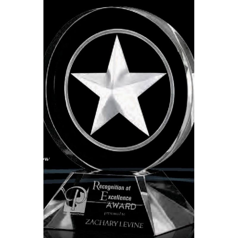 Starglow Crystal Award (5"X6 5/8"X3 3/8")