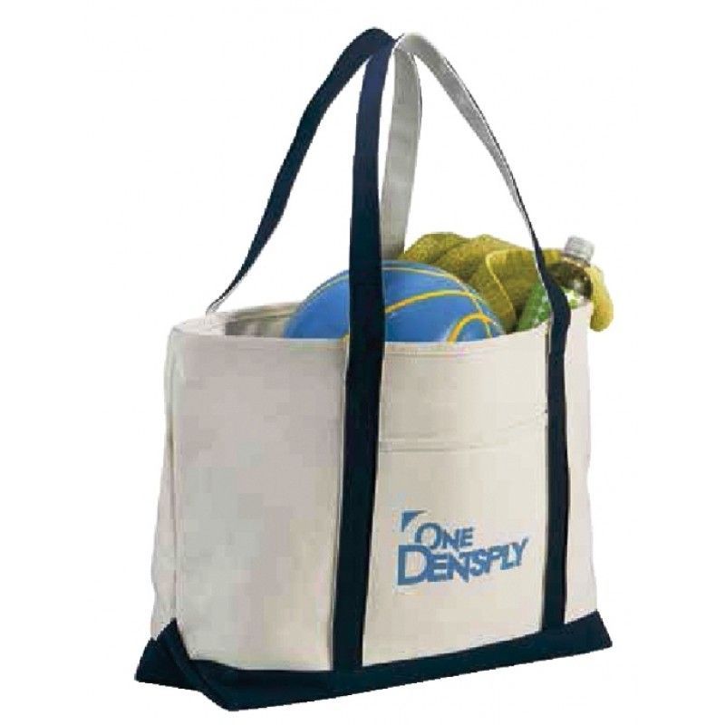 Premium Heavy Weight Cotton Zippered Boat Tote