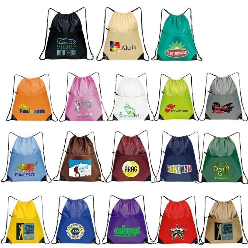 Multi Purpose Drawstring Tote Bag 15"X18"