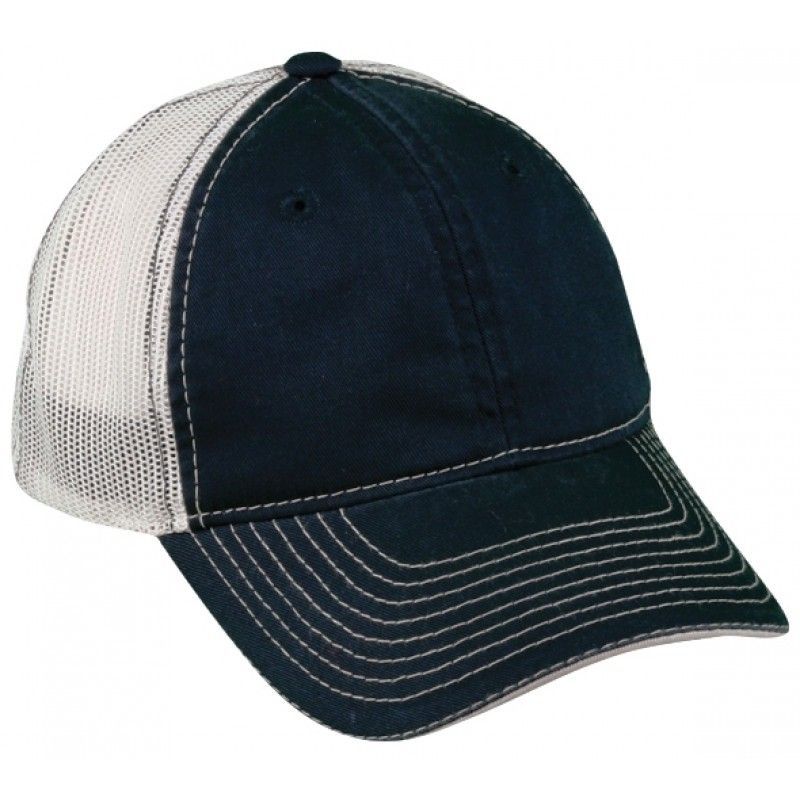 Lightly Structured Twill Cap With Contrast Stitch & Sandwich Visor