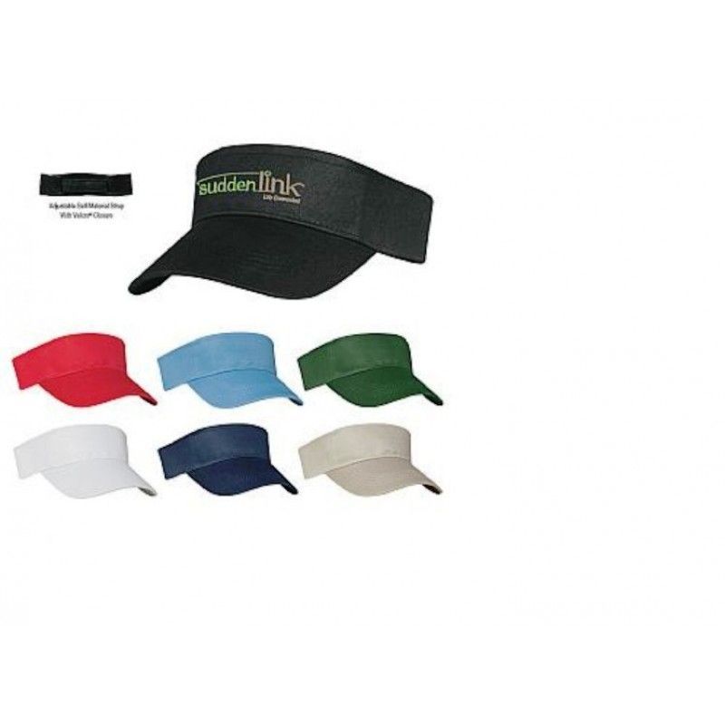 Stitched Cotton Twill Visor