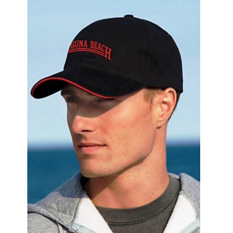 Cap W/Sandwich Visor Embroidered