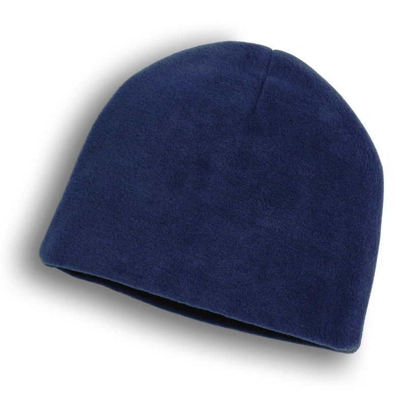 Navy Blue Fleece Beanie Cap