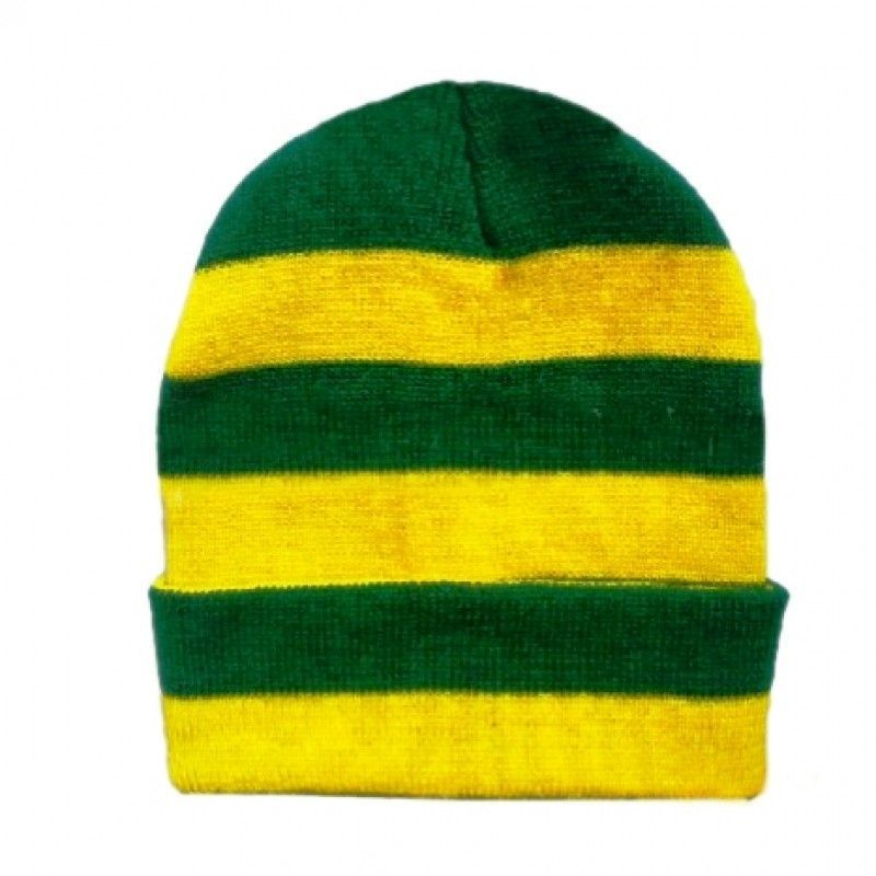 Custom Cuffed Knit Stripe Beanie Cap