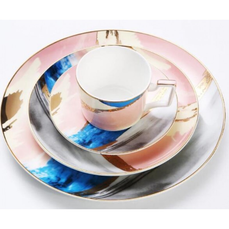 New design china luxury 4pcs tableware dinner set 