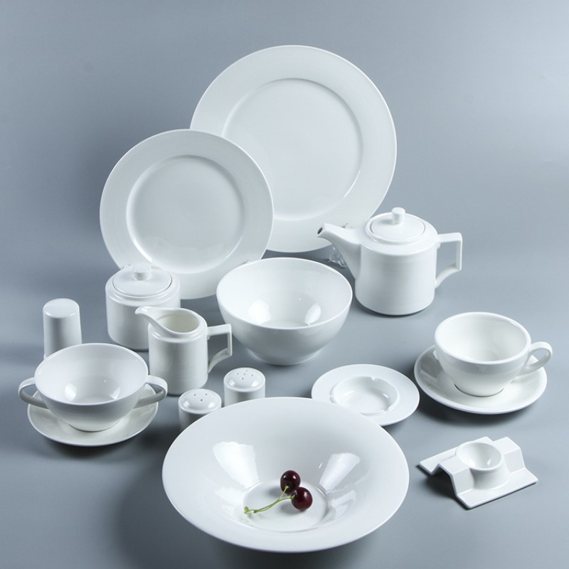 luxury white porcelain dinner sets ceramic 