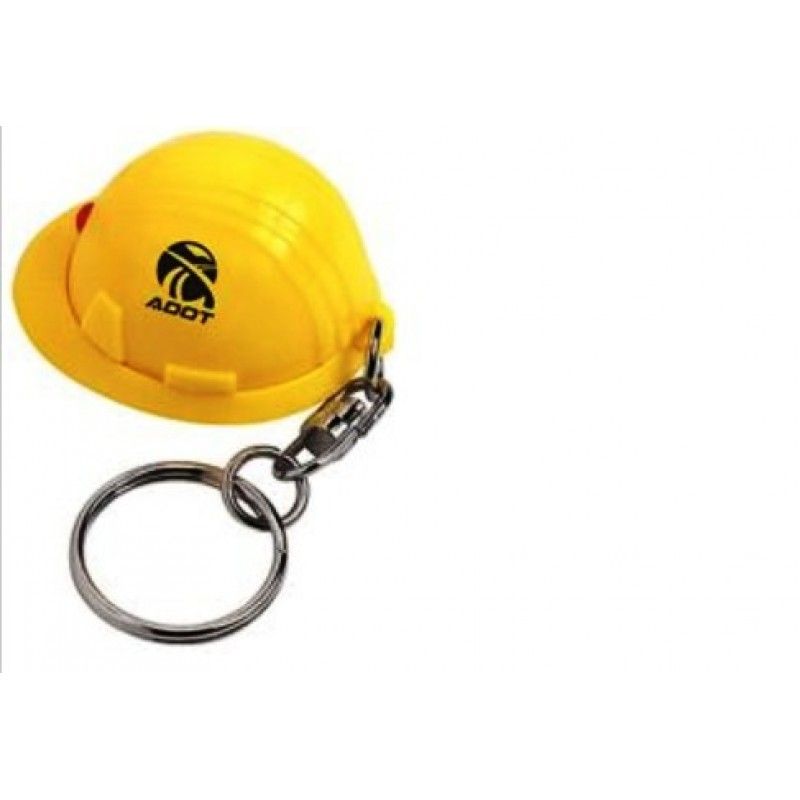 Hardhat Squeeze Light Keychain