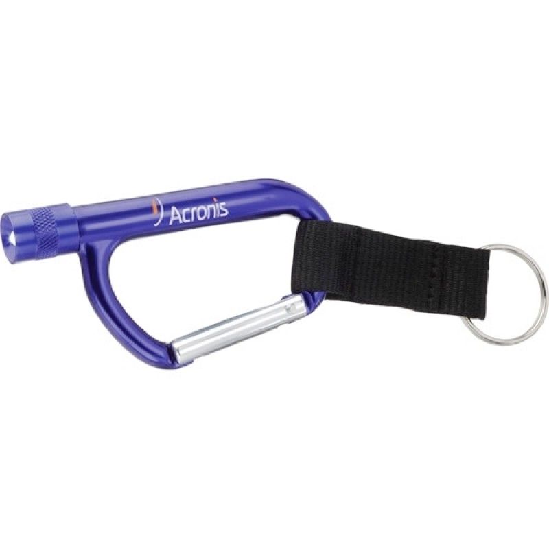 Flashlight Carabiner W/ Strap