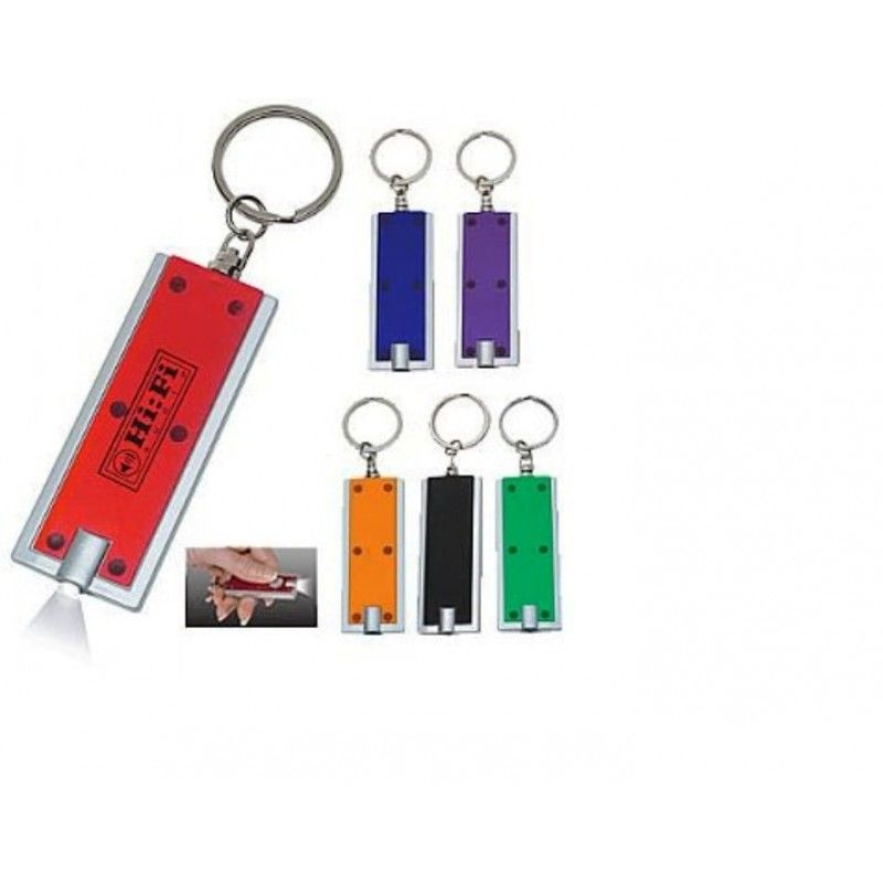 Rectangular LED Light Key Chain