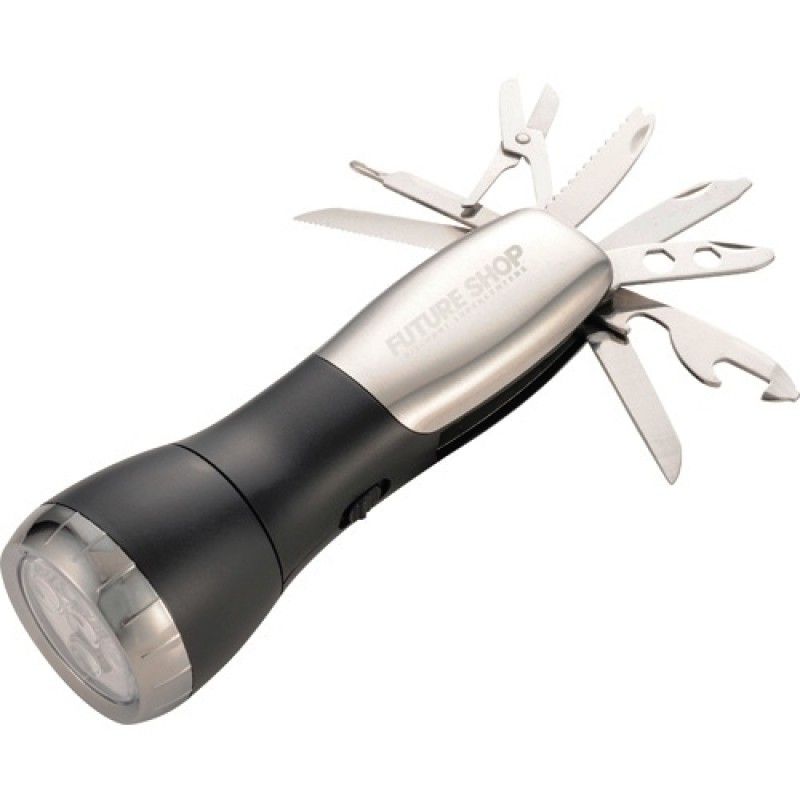 Multi-tool Flashlight W/ Knife & Bottle Opener