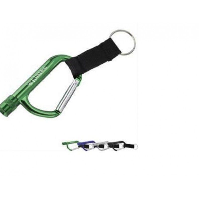 Flashlight Carabiner with Strap