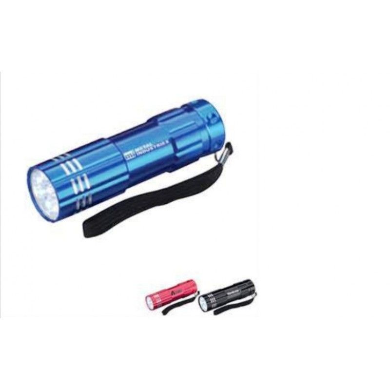 LED Aluminum Flashlight, 9 LED