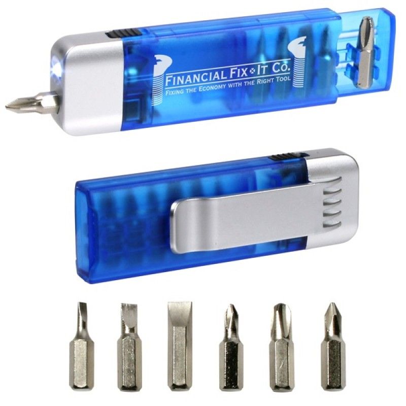 Clip-on Pocket Screwdriver W/ Flashlight