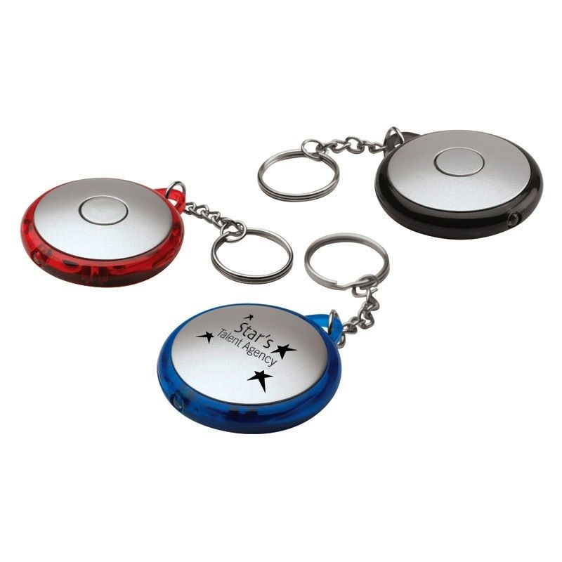 Circular Flashlight Key Ring