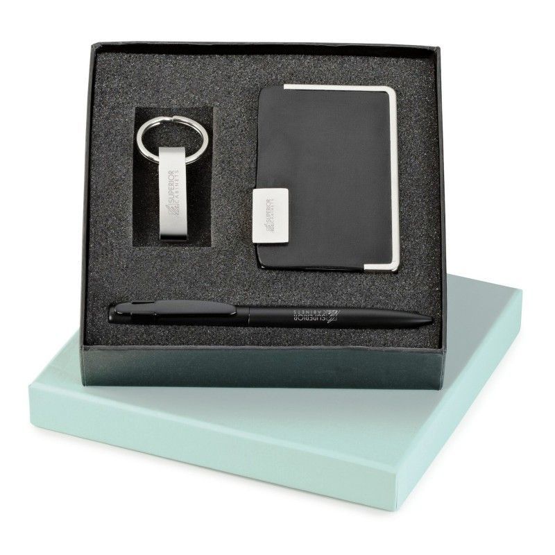 Lafayette Ballpoint Pen/ Widener Key Ring & Card Holder Set