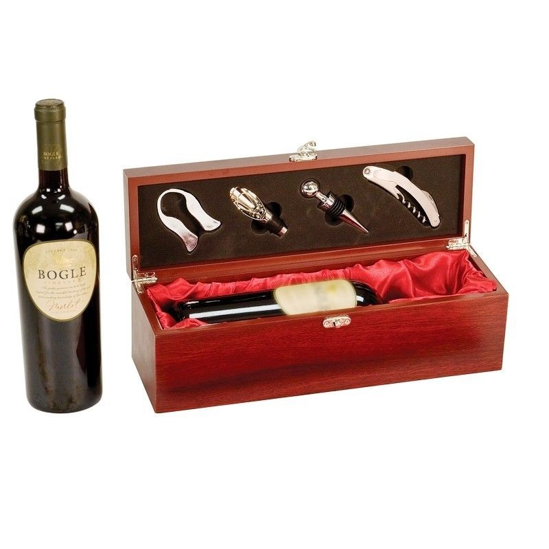 Rosewood Wine Box & Tool Set