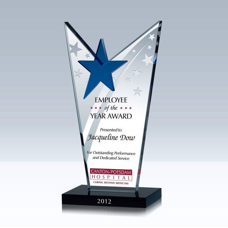 Crystal Corporate Recognition Plaque - Medium (9"X5"X2.8")